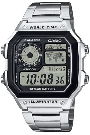 CASIO VINTAGE AE1200WHD-1A WATCH - SILVER