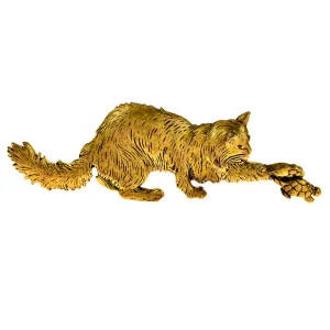 Cat Catch Tortoise Brooches For Women And Men