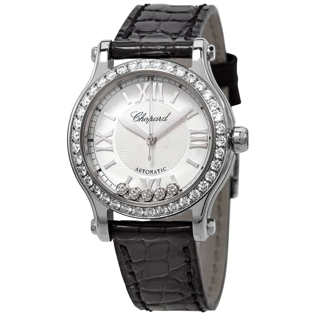 Chopard Happy Sport Automatic Silver Dial Ladies Watch 278573-3003