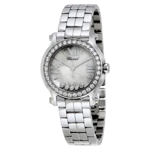 Chopard Happy Sport Mother of Pearl Dial  Ladies Watch 2785093010 278509-3010