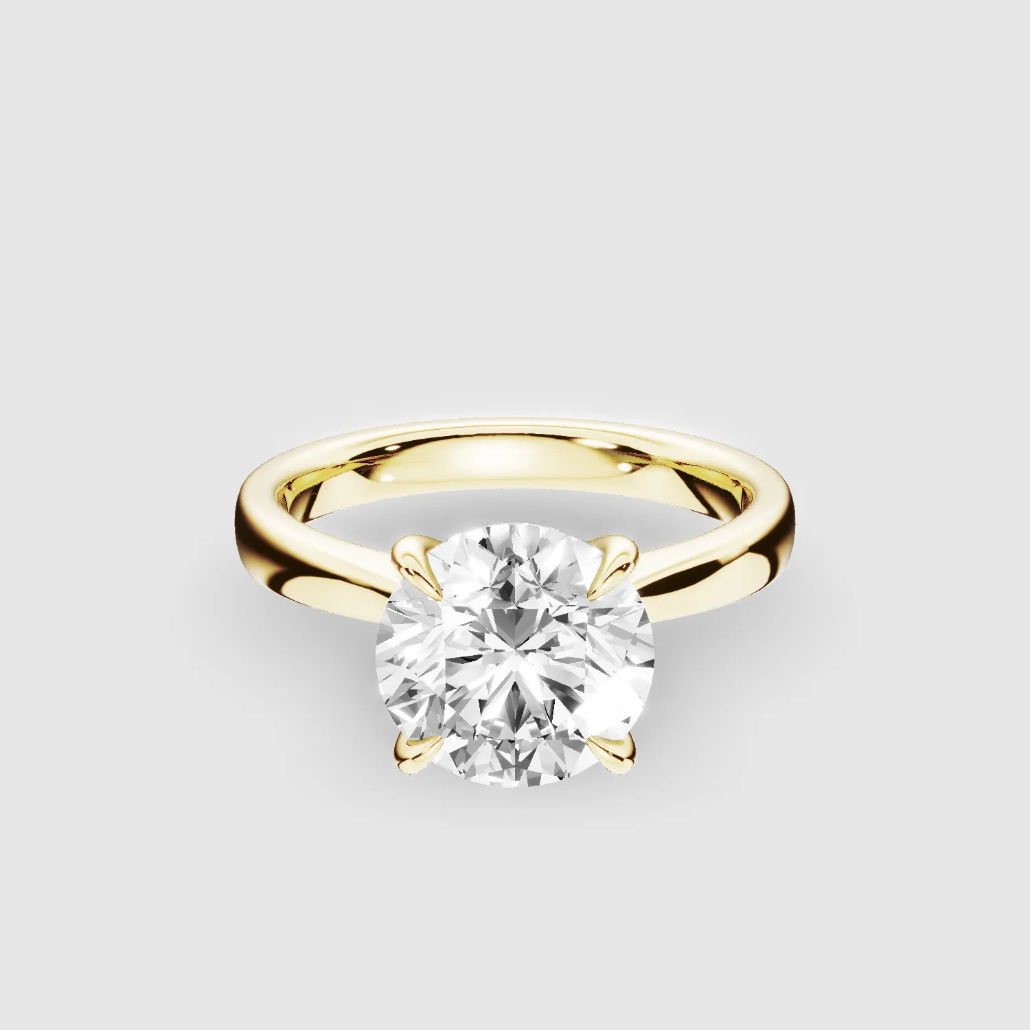 Classic Solitaire Engagement Ring-Round