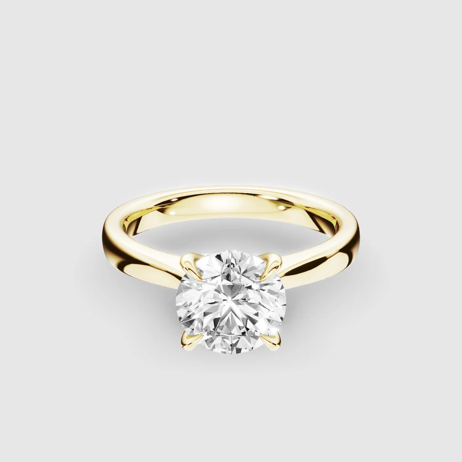 Classic Solitaire Engagement Ring-Round