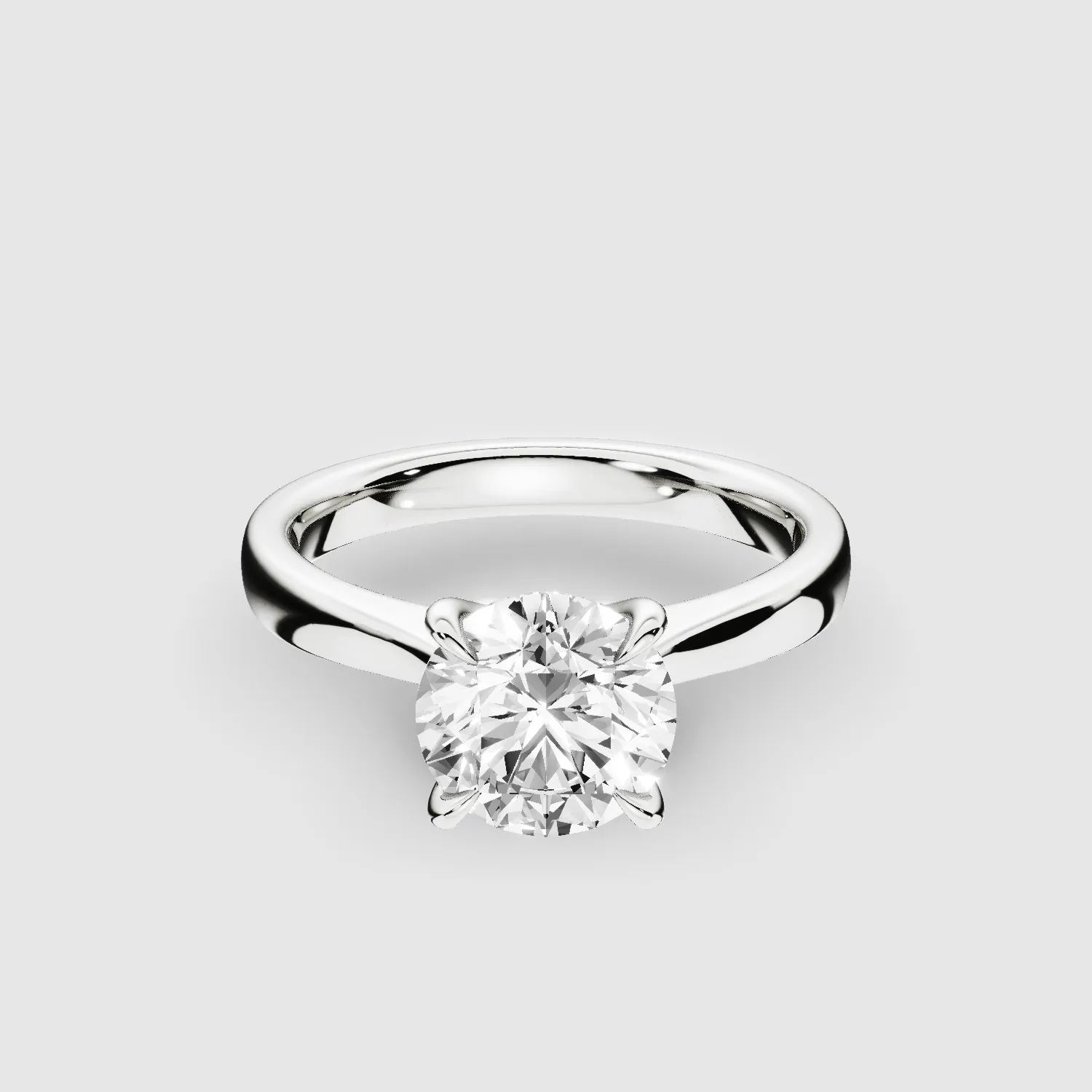 Classic Solitaire Engagement Ring-Round