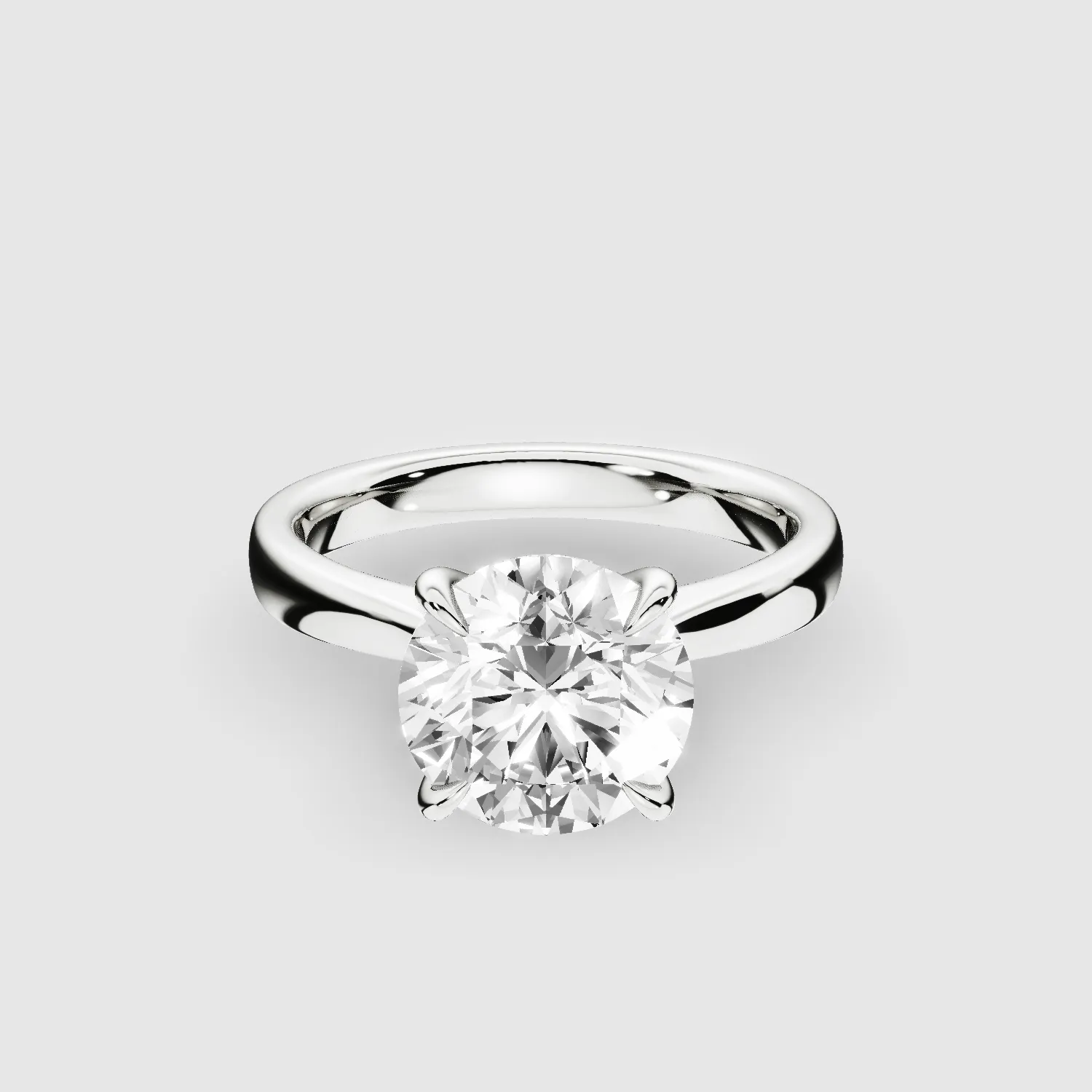 Classic Solitaire Engagement Ring-Round