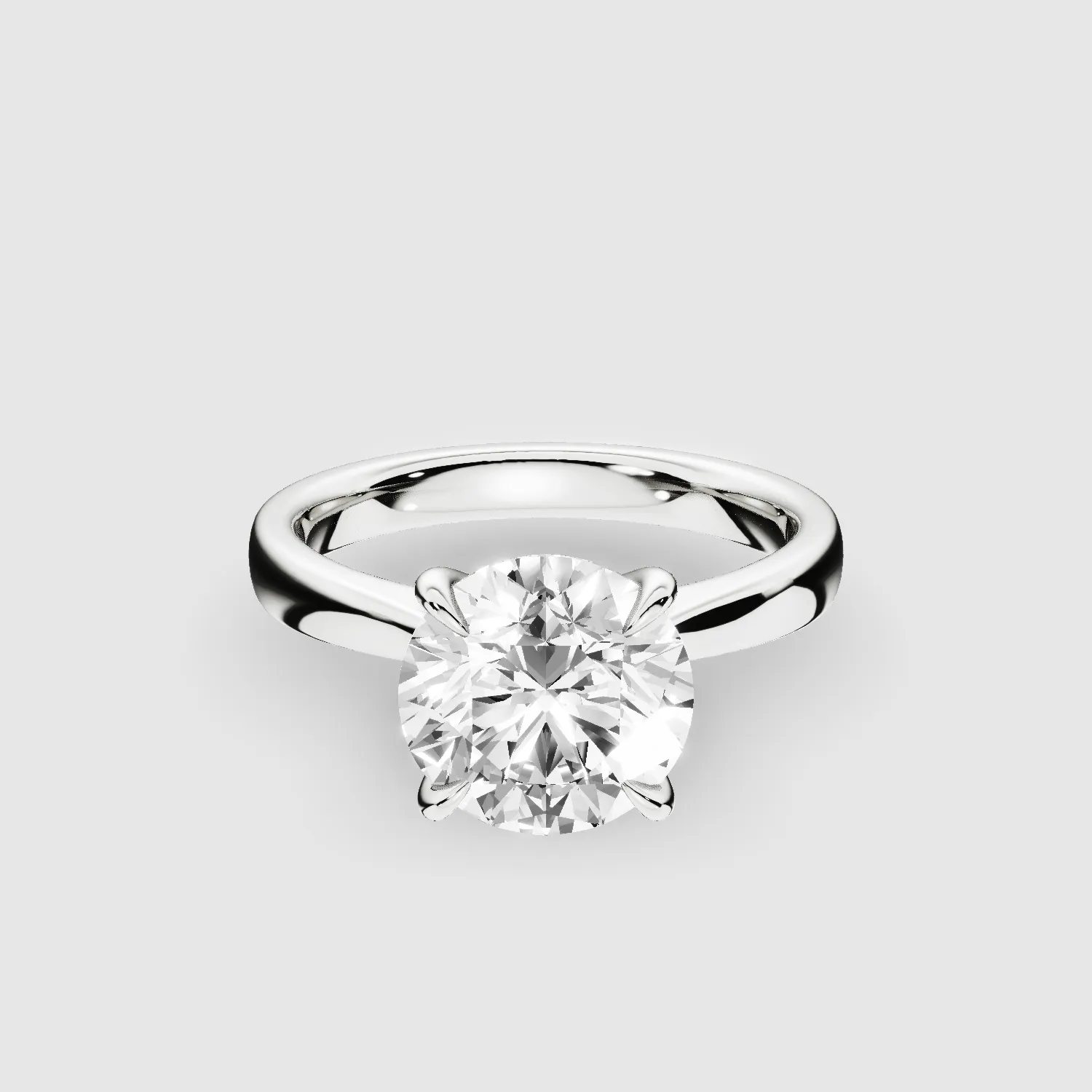 Classic Solitaire Engagement Ring-Round