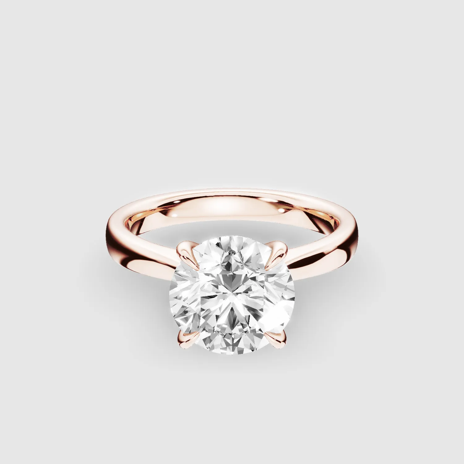 Classic Solitaire Engagement Ring-Round