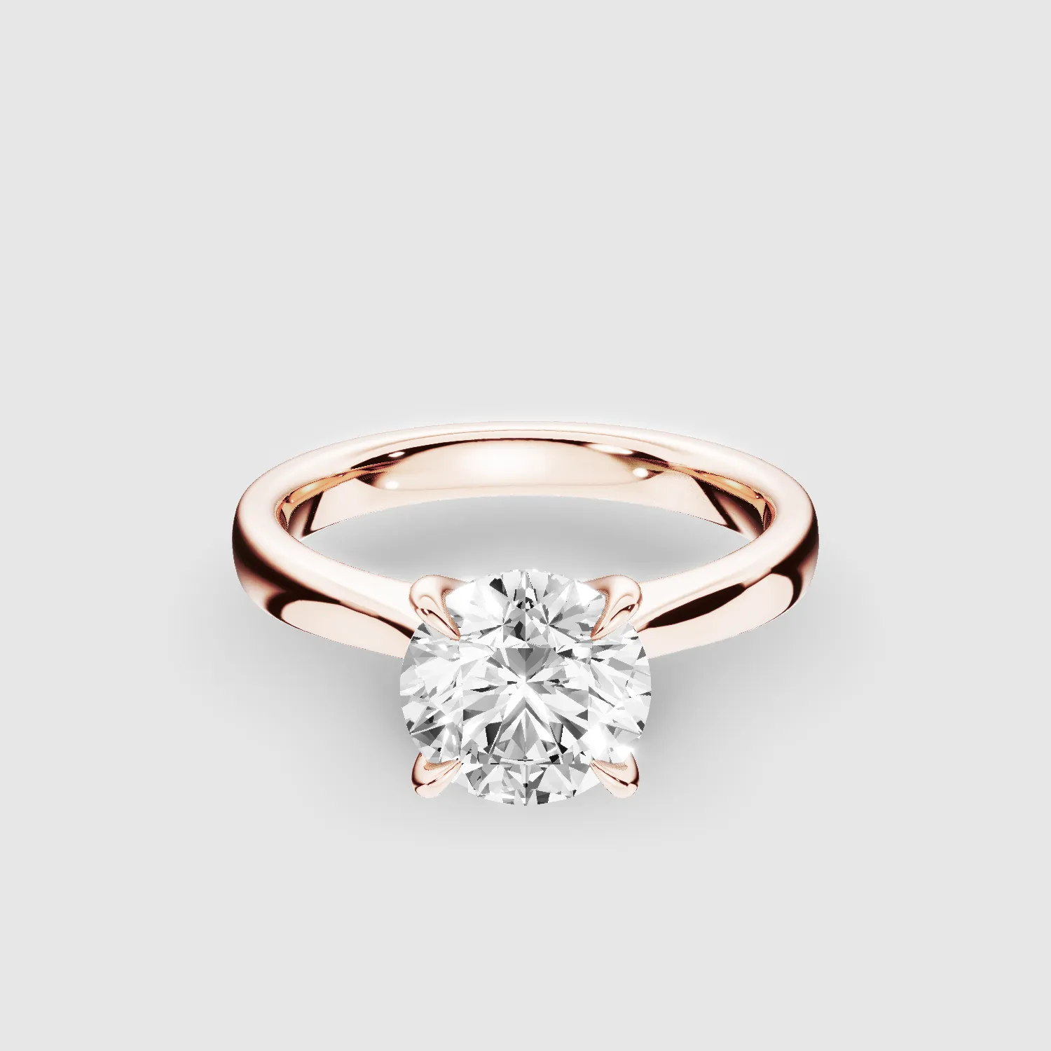 Classic Solitaire Engagement Ring-Round
