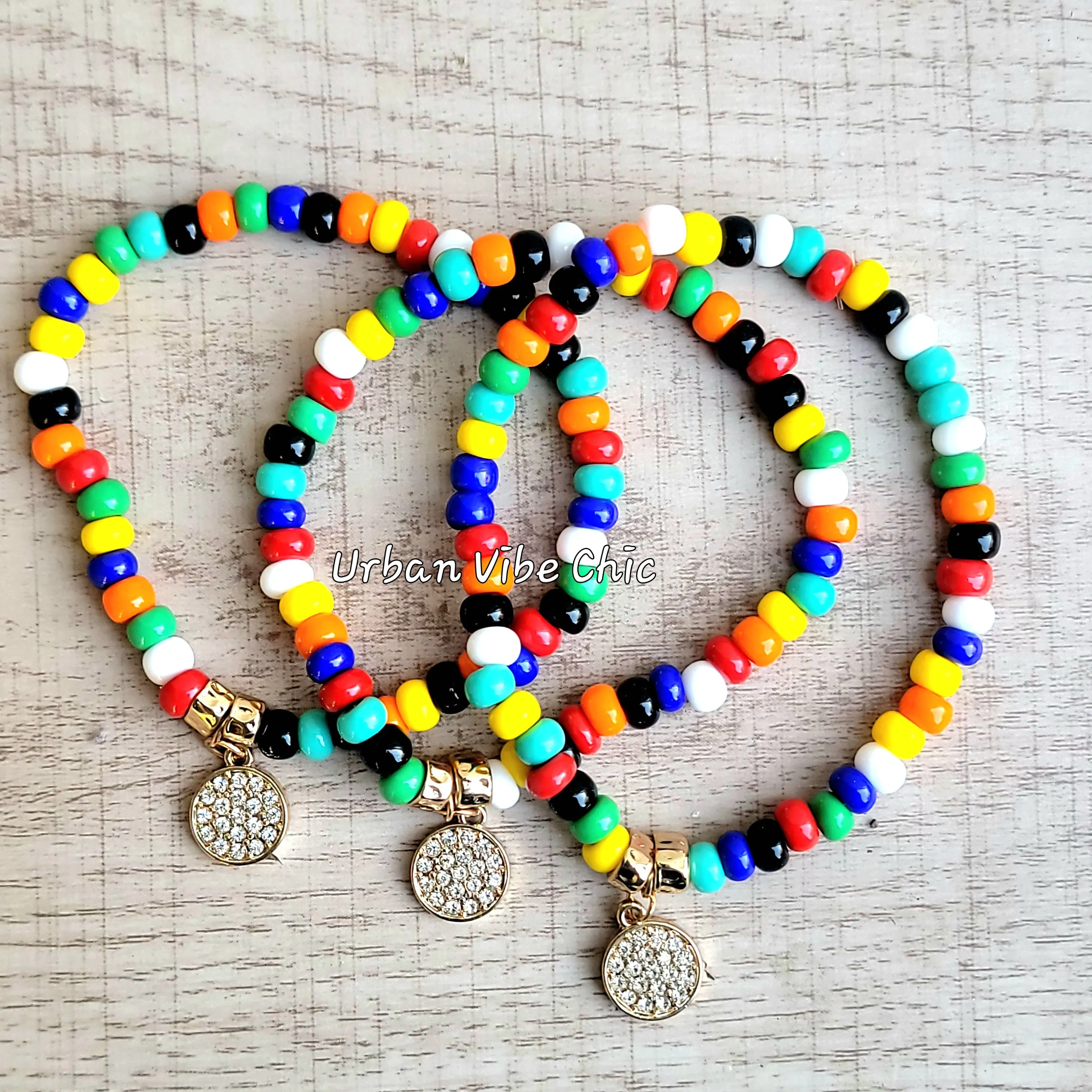 Color Block Stretch Bracelet