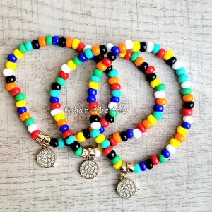 Color Block Stretch Bracelet