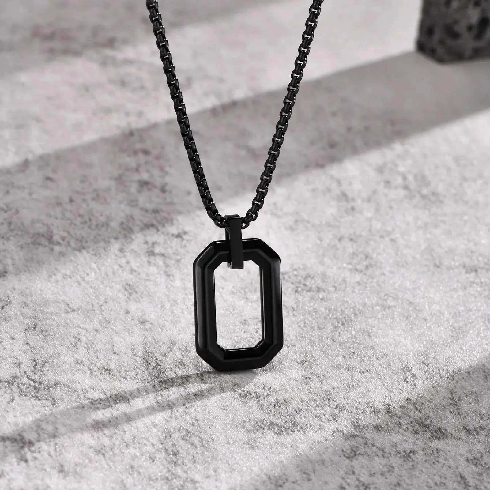 Cool Geometric Pendant Necklaces for Men Boys