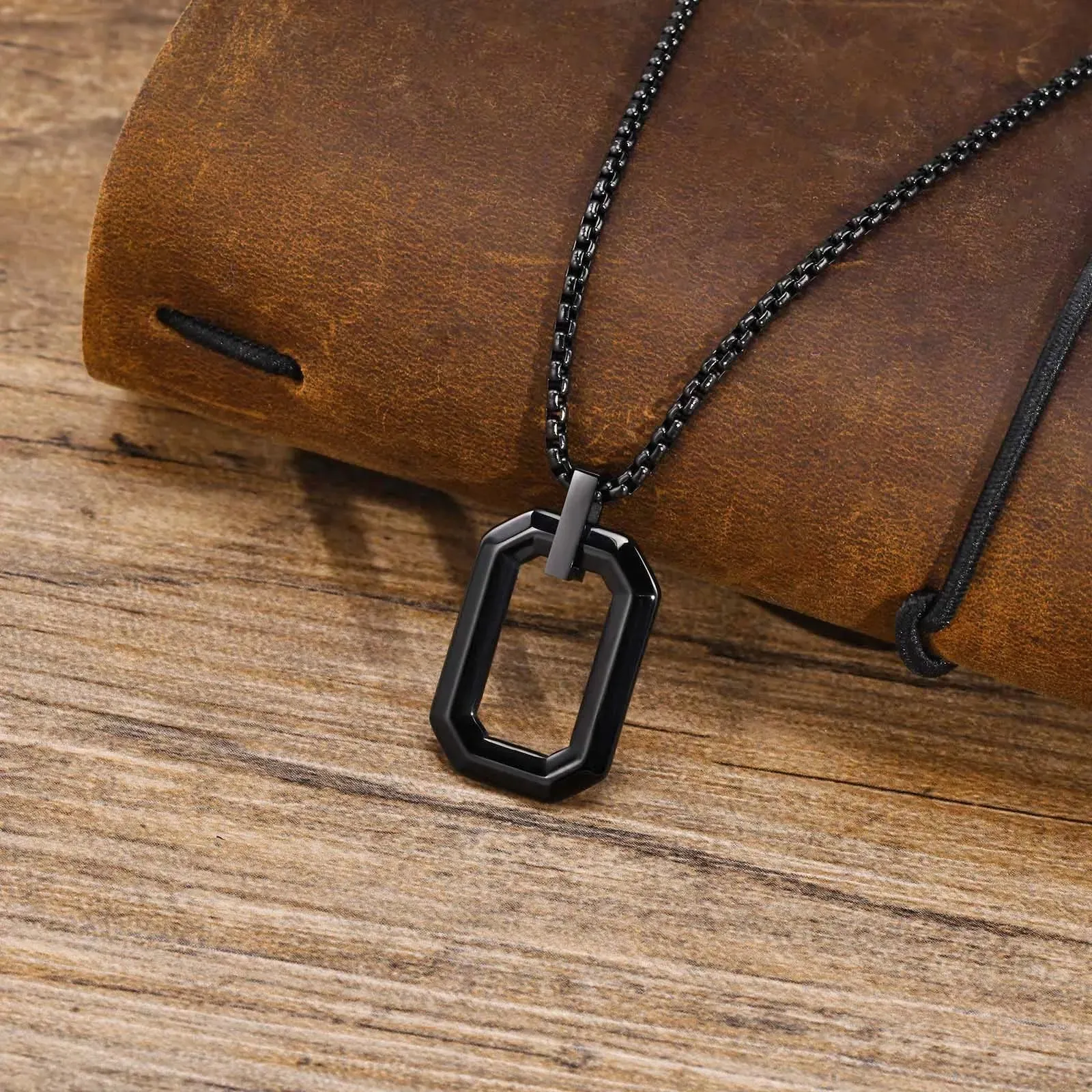 Cool Geometric Pendant Necklaces for Men Boys