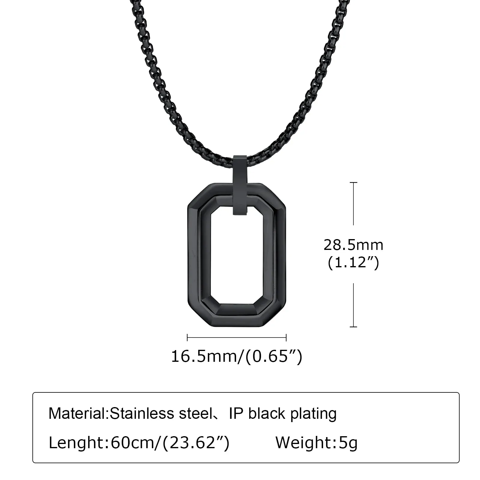 Cool Geometric Pendant Necklaces for Men Boys