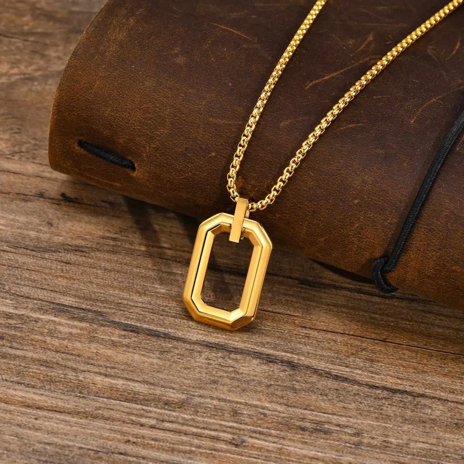 Cool Geometric Pendant Necklaces for Men Boys
