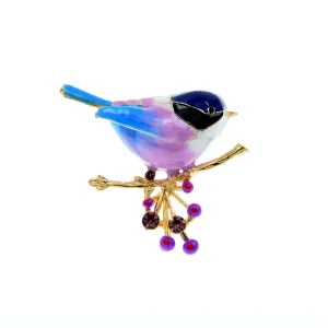 Enamel Bird Brooches For Women