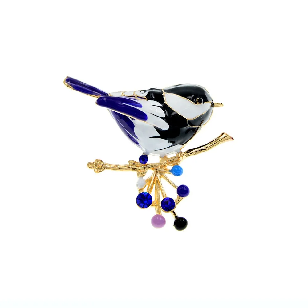 Enamel Bird Brooches For Women