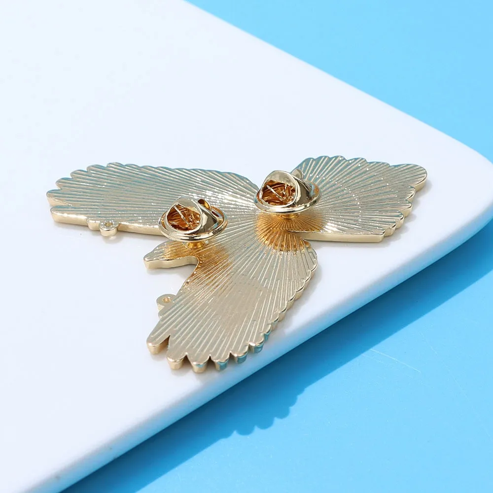 Enamel Eagle Lable Pin Animal Badges Fashion Brooch Women And Men