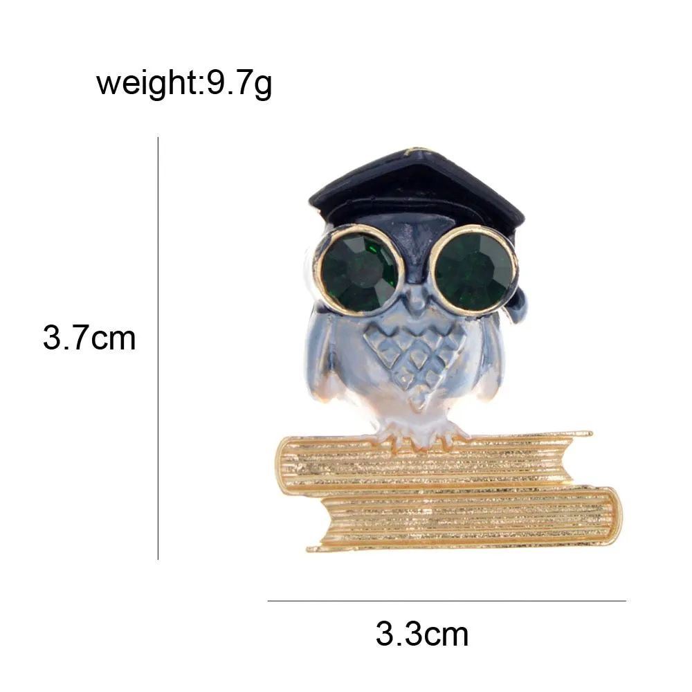 Enamel Owl Brooches Kids Jewelry Fashion Animal Design Brooch