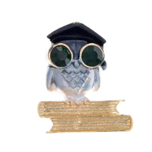 Enamel Owl Brooches Kids Jewelry Fashion Animal Design Brooch