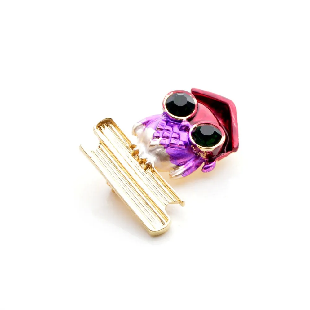 Enamel Owl Brooches Kids Jewelry Fashion Animal Design Brooch