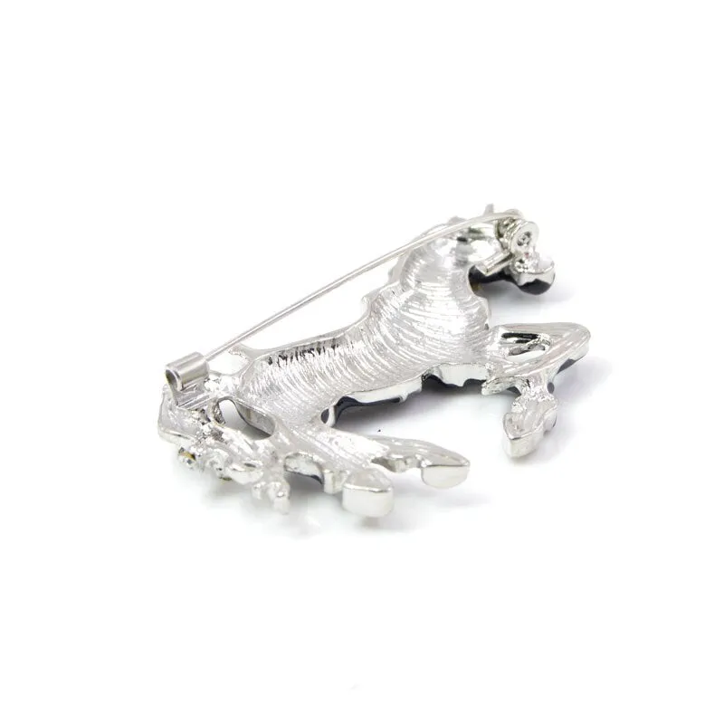 Enamel Unicorn Brooches for Women