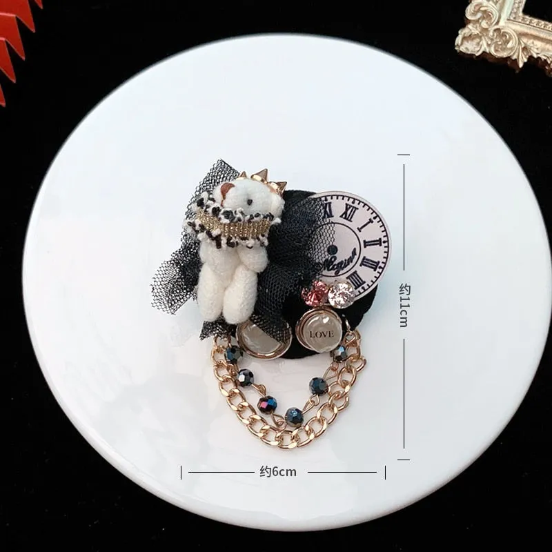Famous Luxury Brand Designer Flower Bow Tassel Brooch
