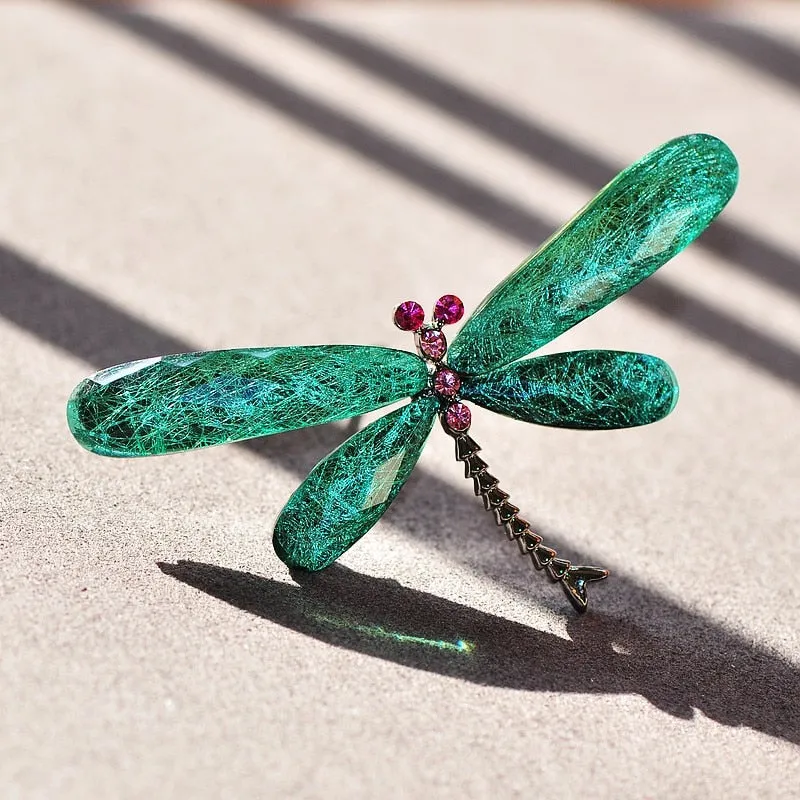 Fashion Dragonfly Brooches For Women Vintage Insect Animal Brooch Pin Jewelry