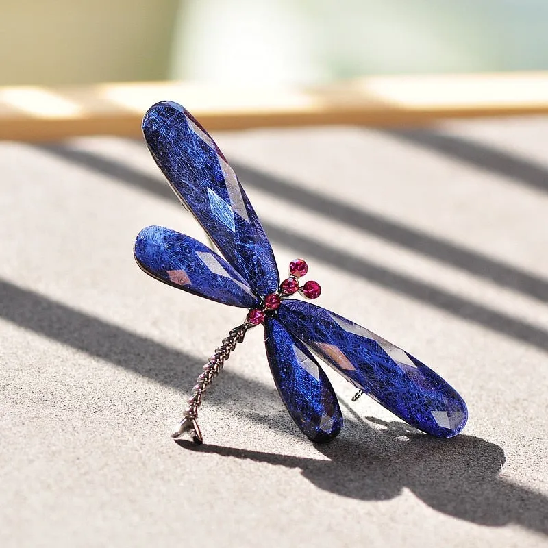 Fashion Dragonfly Brooches For Women Vintage Insect Animal Brooch Pin Jewelry