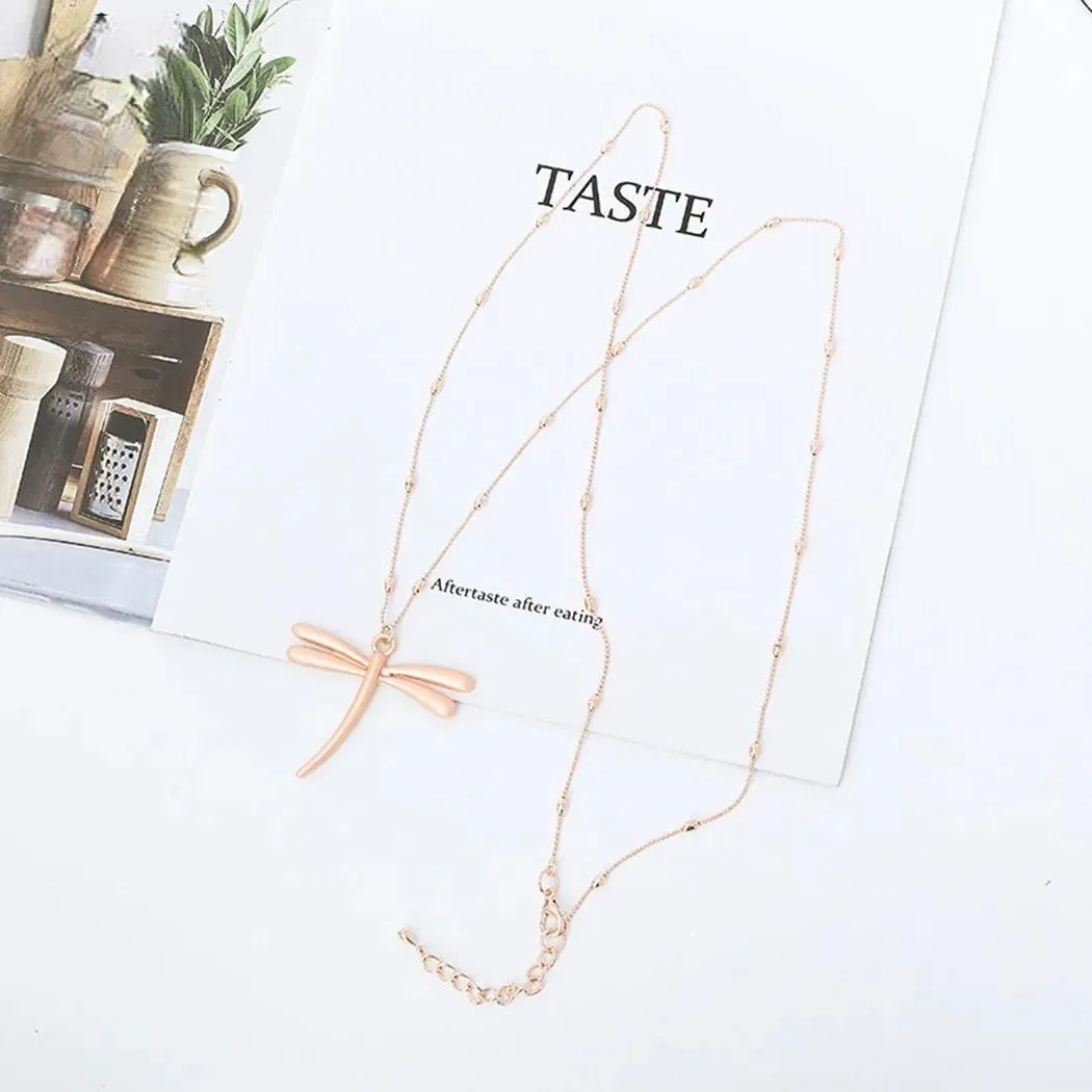 Fashion Goth Gold Color Dragonfly Suspension Pendants for Women