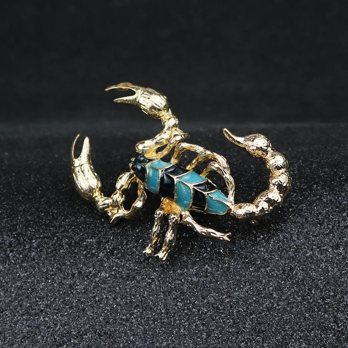 Fashion New Gold Silver Plated Enamel Scorpion Brooch