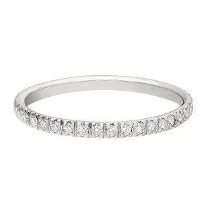Flat Diamond Wedding Band .01CT Diamonds