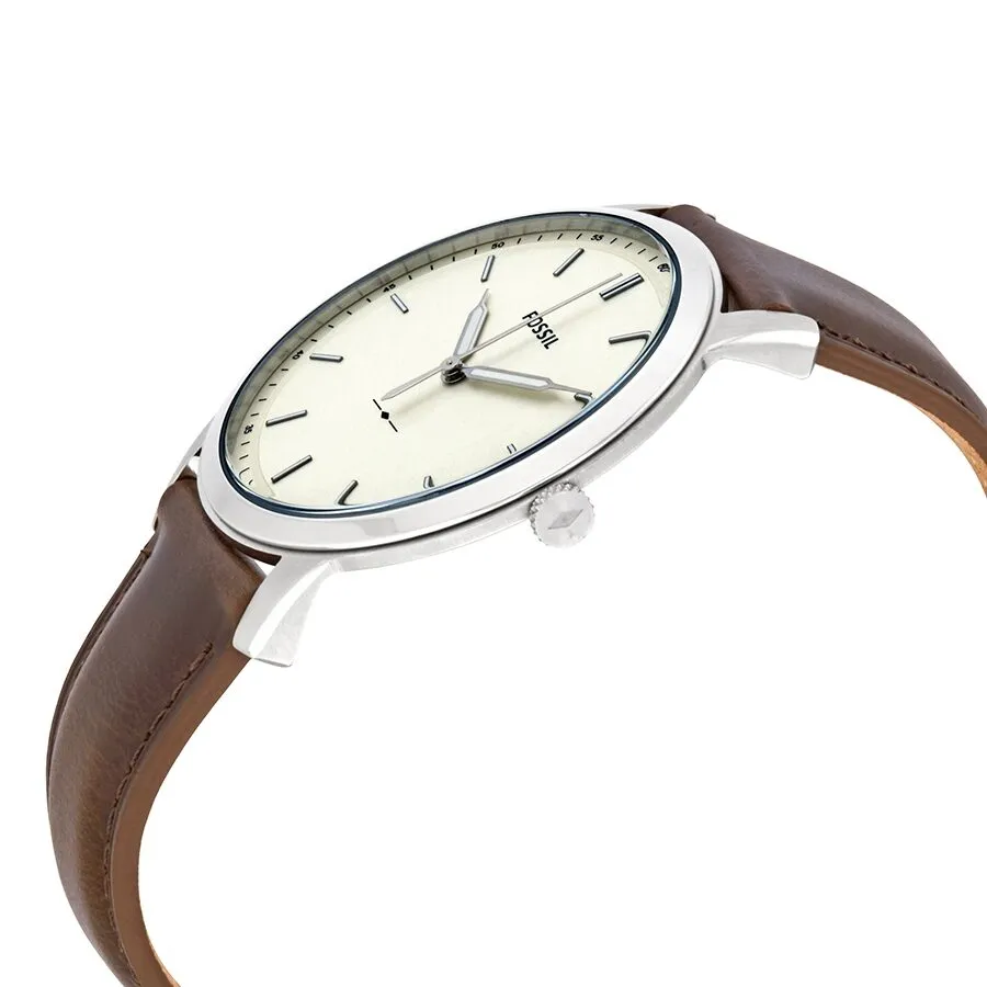 Fossil The Minimalist Cream Dial Men's Watch FS5439