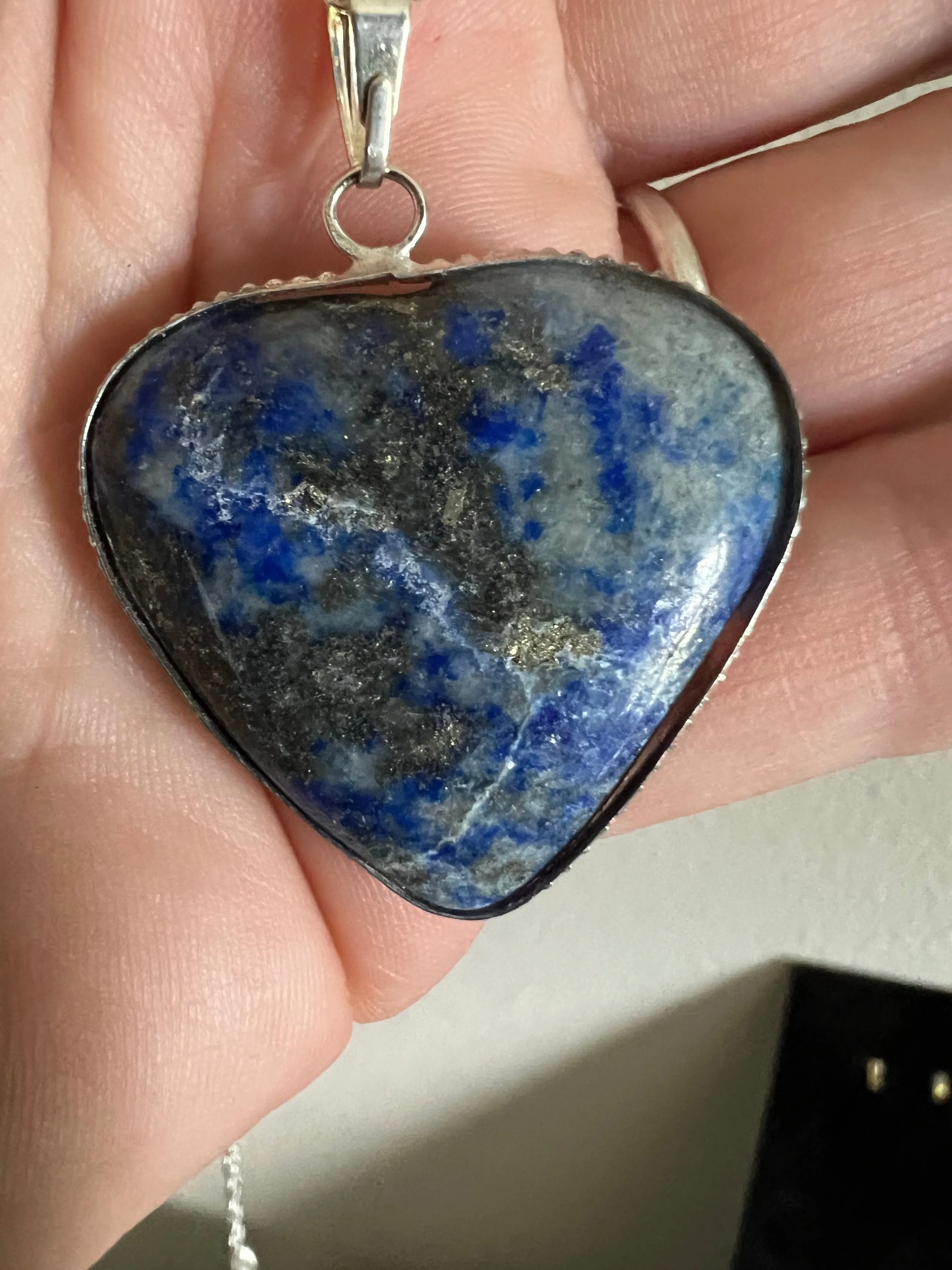 Gemstone heart necklaces