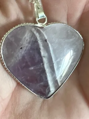 Gemstone heart necklaces