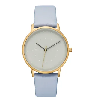 Gold and Light Blue with Grey Watch | Lyka