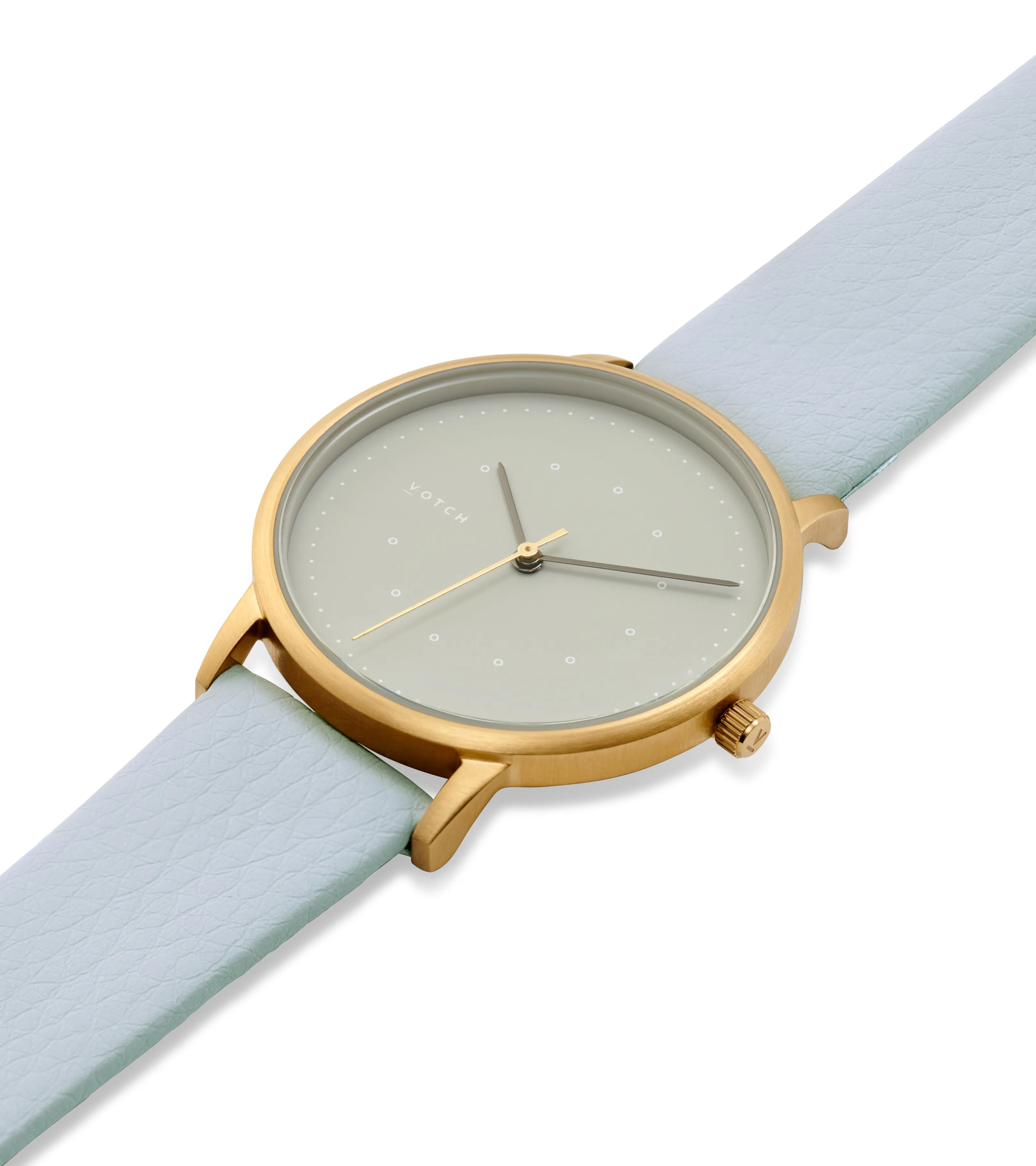 Gold and Light Blue with Grey Watch | Lyka