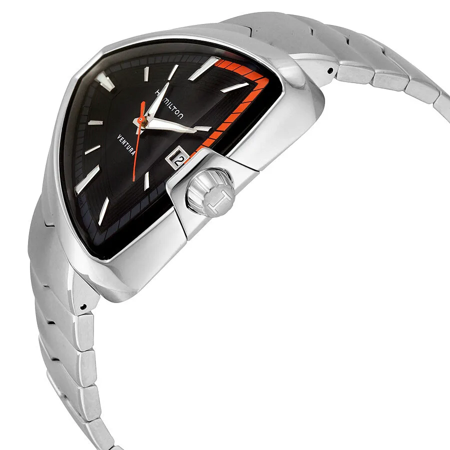 Hamilton Ventura Elvis80 Black Dial Shield-Shaped Men's Watch H24551131