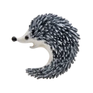 Hedgehog Brooch Cute Enamel Animal Pin 2 Colors Available Winter Fashion Accessories