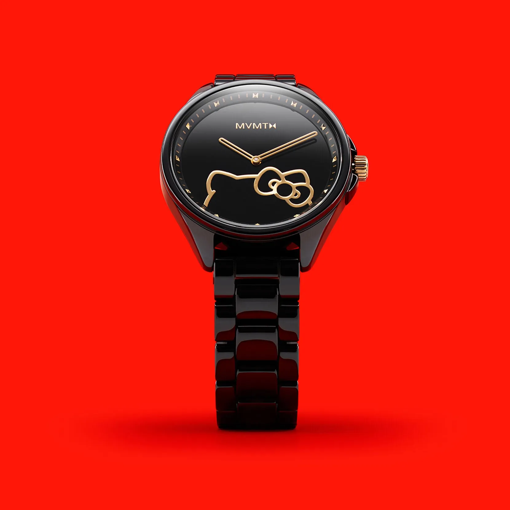 Hello Kitty x MVMT Coronada Watch (Gloss Black)