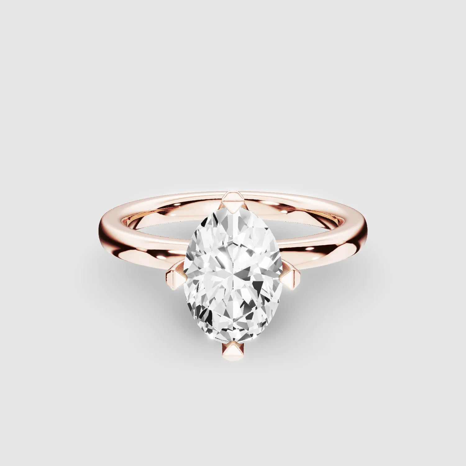 Hidden Halo Classic Lab Grown Diamond Solitaire Ring-Oval