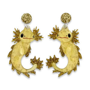 Honeycomb Axolotl - earrings - Set of 2