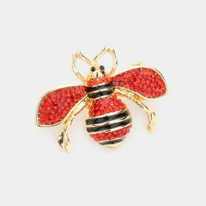 iLLASPARKZ Crystal Paved Honey Bee Pin Brooch