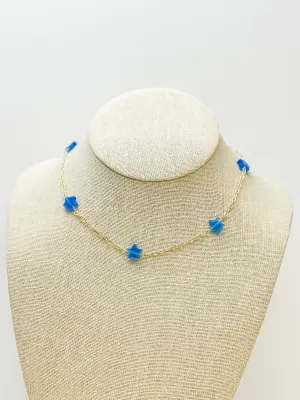 Little Star Station Necklaces - Blue