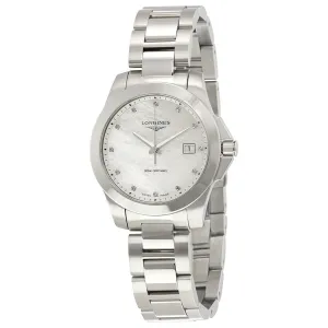 Longines Conquest Mother of Pearl Dial Ladies Watch L3.378.4.87.6