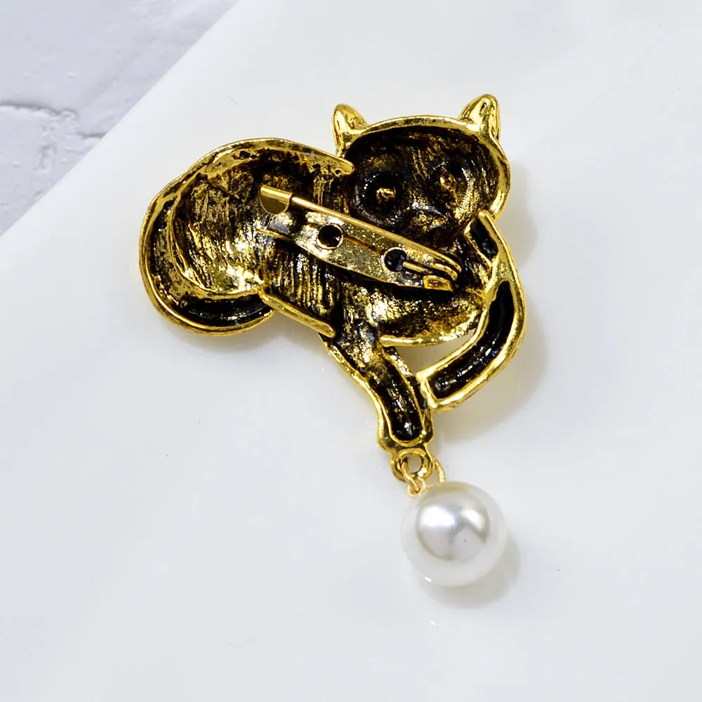 Lovely Cat Brooch Cute Animal Pins For Women