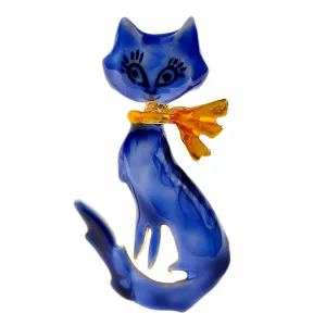Lovely Cat Brooches 4-color Available Enamel Pet Cute Animal Party Casual Brooch