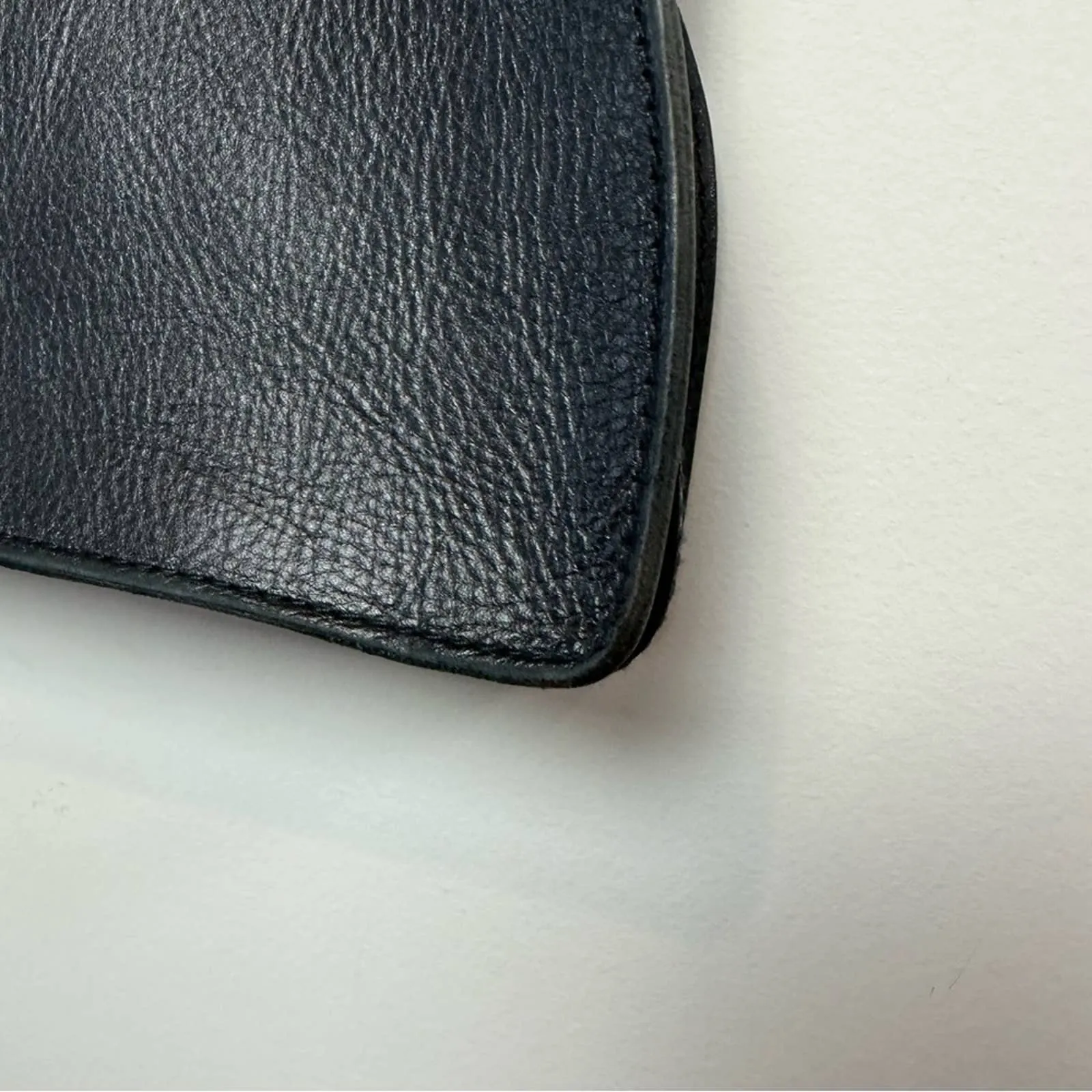 Madewell Black Leather Crossbody Bag Half Moon Purse Satchel