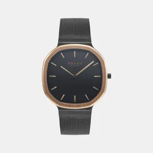 Men's Black Analog Stainless Steel Watch V253GXMBMB