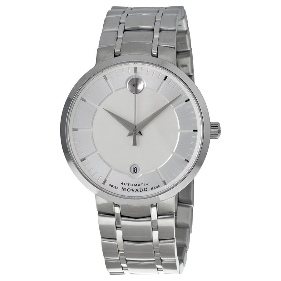 Movado 1881 Automatic Silver Dial Men's Stainless Steel Watch 0606915