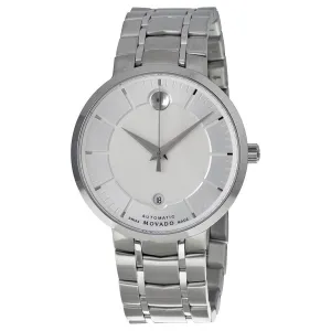 Movado 1881 Automatic Silver Dial Men's Stainless Steel Watch 0606915