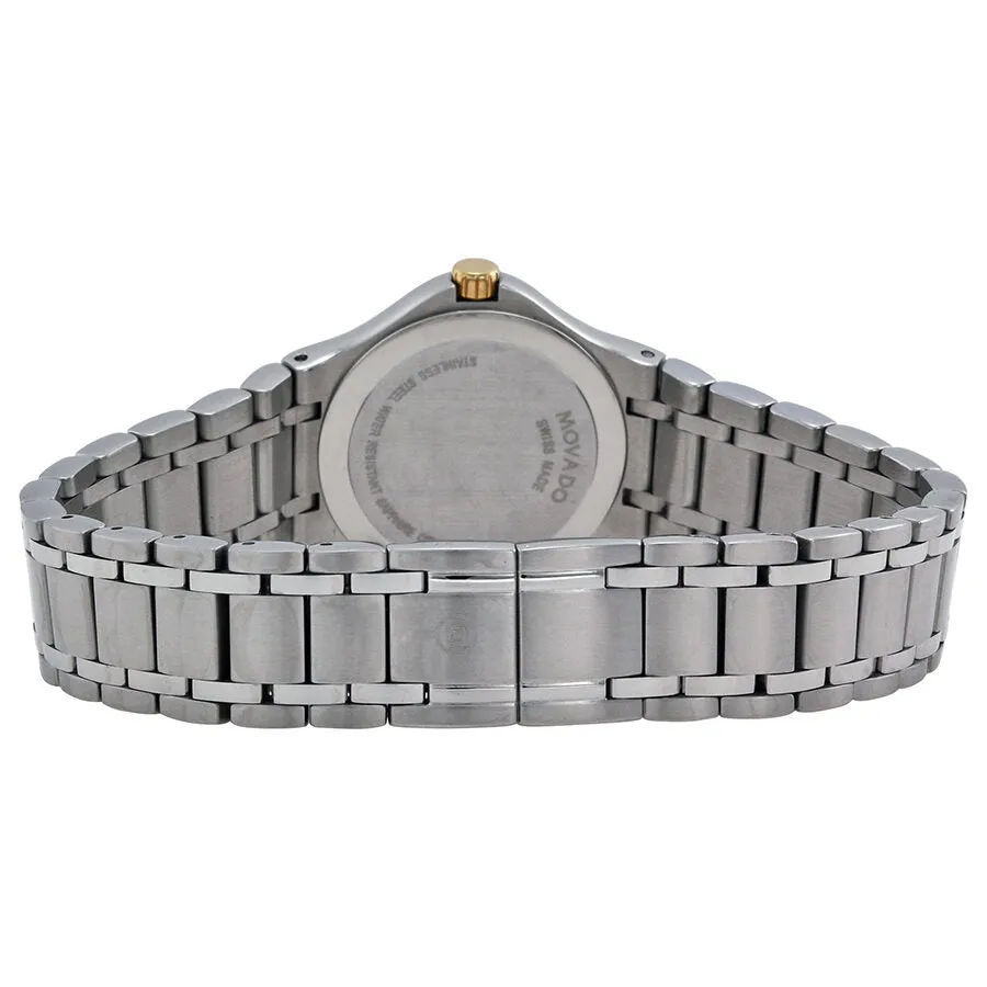 Movado Black Dial Two-Tone Ladies Watch 0606466